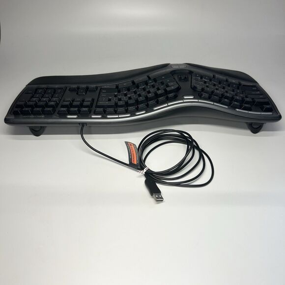 Microsoft Natural 1048 KU-0462 Ergonomic Keyboard 4000 v1.0 Black USB Wired - Picture 5 of 16